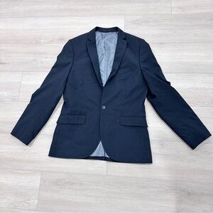 Topman Classic single breasted mens black text skinny blazer black size 38
